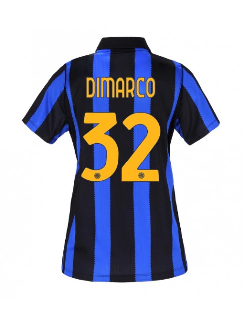 Ženski Nogometna dresi replika Inter Milan Federico Dimarco #32 Domači 2026-27 Kratek rokav Ženski Nogometna dresi replika Inter Milan Federico Dimarco #32 Domači 2026-27 Kratek rokav